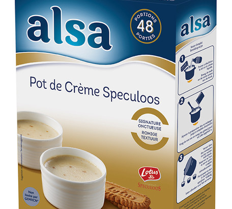 Preparation entremet pot de creme biscuit speculoos boite 720 g ALSA