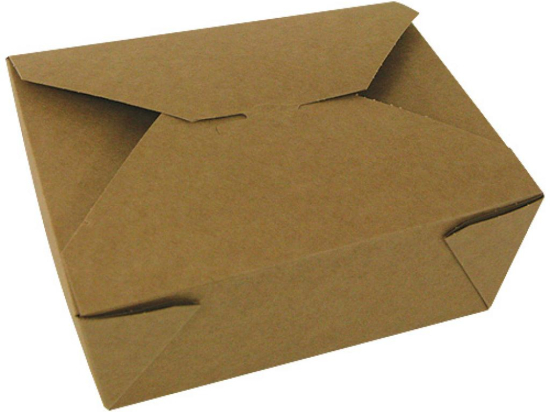 Boite "Firpack" biodegradable carton kraft brun 1324 ml [170x137x64] [300]