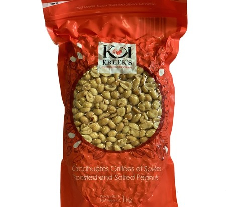 Cacahuetes blanches grillees salees sous-vide sachet 1 kg KREEK'S