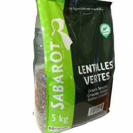 Lentilles vertes sachet 5 kg SABAROT