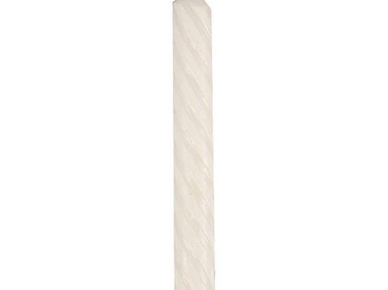 Bougie "1 an" bicolore blanche  [100]