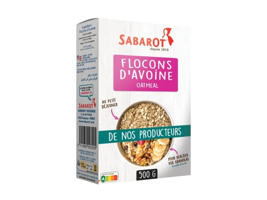 Flocons d'avoine 500g - SABAROT