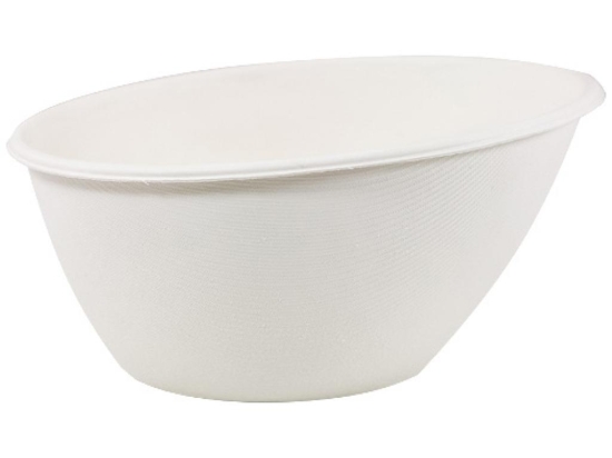 Saladier ovoidale "Pulpy rugby" pulpe blanc 1000 ml [190x145x95] [200 (8x25)] (Bol)