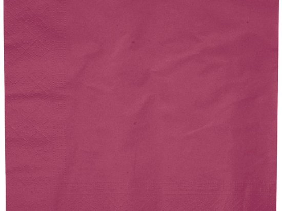 Serviette 2 plis ouate biodegradable bordeau [400x400x400] [1250 (10x125)]
