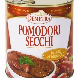 Tomates sechees a l'huile de tournesol boite 4/4 DEMETRA