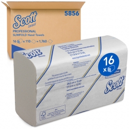 Essuie-main enchevetre 1P SlimF(paq 110Fx16) Scott