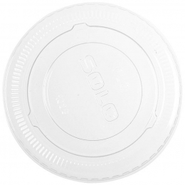 Couvercle plat pot a sauce 6cl transparent PET *2500 pour Mini Pot a sauce 6cl 09POT200