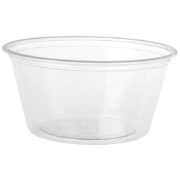 Mini Pot a sauce 6cl PET *2500 (couvercle associé : 09POTL2)