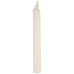Bougie "1 an" bicolore blanche  [100]