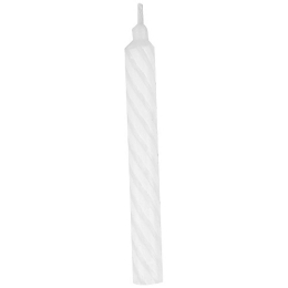 Bougie "10 ans" bicolore blanche  [50]
