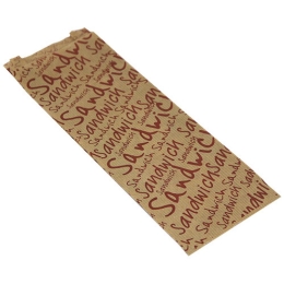 Sac sandwich papier kraft brun PPT *1000