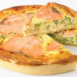 Quiche saumon brocolis (1,45KGx3) - Surgele