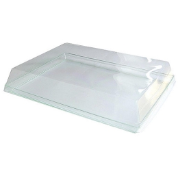 Couvercle rectangulaire PET transparent pour plateau 0915029 [330x255x50] [100]