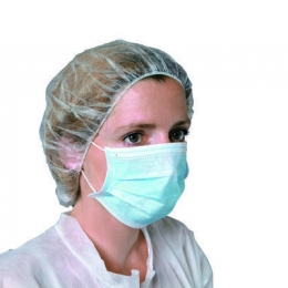 Masque Hygiene papier 3 plis bleu (boite de 50)